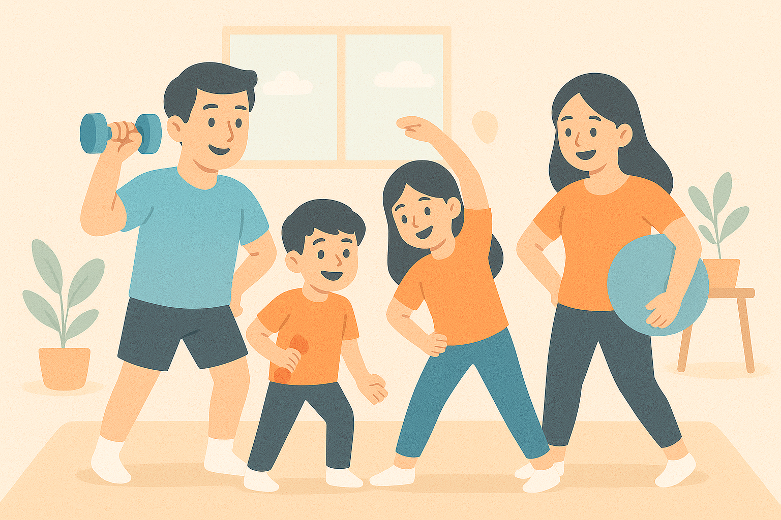 우리 가족 건강 지킴이: 함께 땀 흘리며 행복을 키우는 운동 이야기