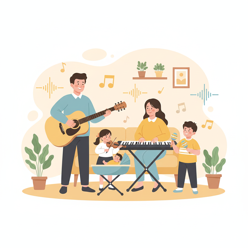우리 가족의 하모니, 음악으로 채우는 행복한 순간들