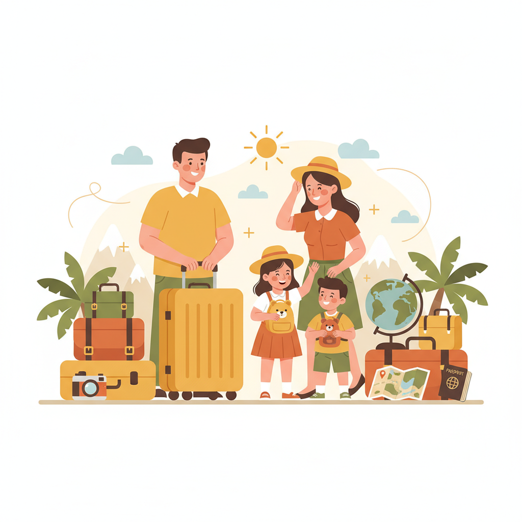 아이와 함께 떠나는 행복한 여행: 짐싸기부터 추억 만들기까지