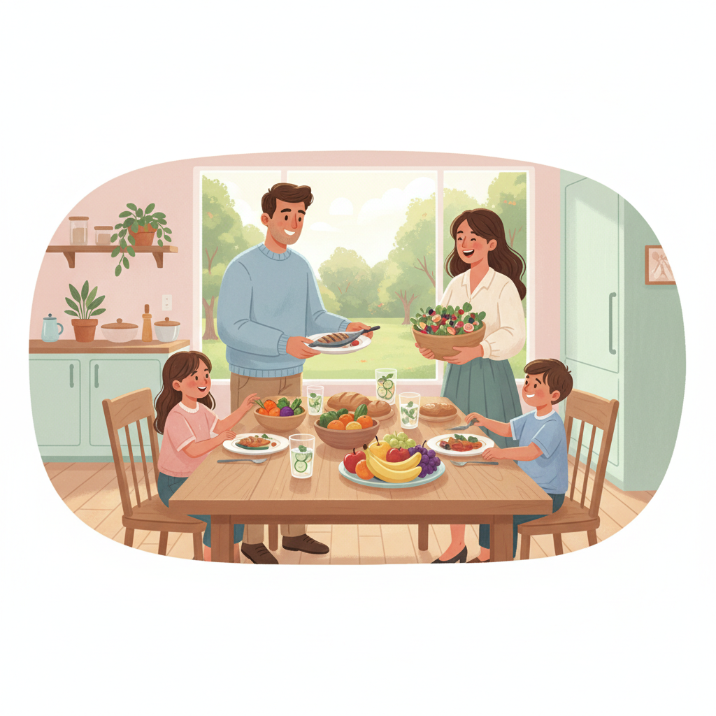 우리 가족 건강 레시피: 맛있게, 건강하게, 행복하게!